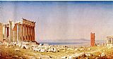 Sanford Robinson Gifford Famous Paintings - Ruins of the Parthenon